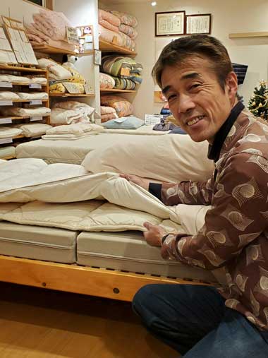 電気毛布無しで眠れる天然素材のお布団 三重県熊野市向井ふとん店