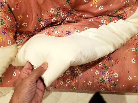 オーダー介護ベット用手作り掛布団 三重県熊野市向井ふとん店