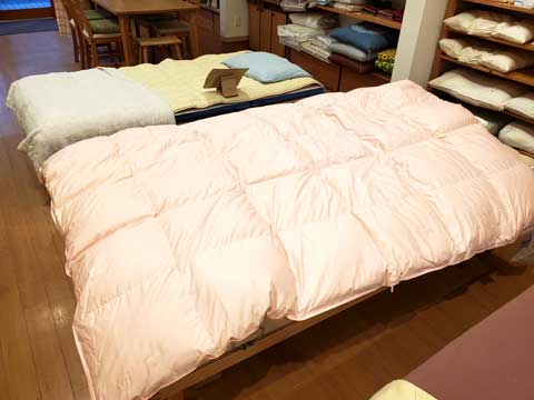 羽毛布団リフォーム事例 三重県熊野市向井ふとん店