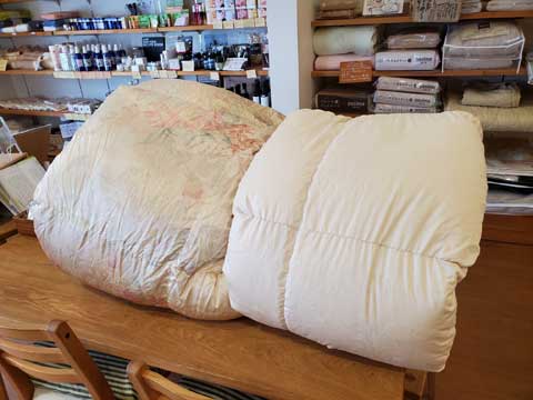 羽毛布団リフォーム 三重県熊野市向井ふとん店