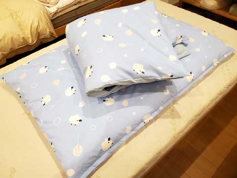熊野市ふるさと納税返礼品、手作りベビー布団 カバー付き 三重県熊野市向井ふとん店