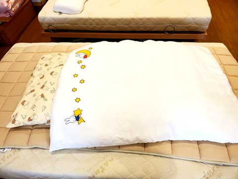 打ち直し手作り保育お昼寝用布団　三重県熊野市向井ふとん店