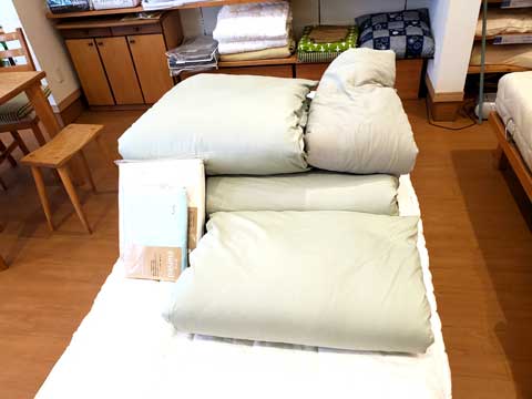 打ち直しリサイクル手作りベビー布団　三重県熊野市向井ふとん店