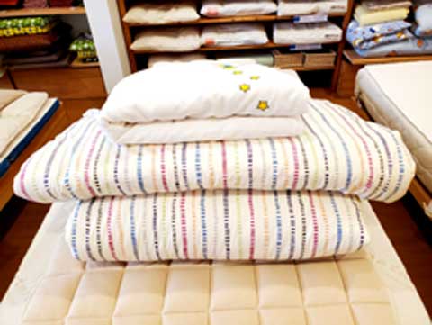 手作りベビー布団 三重県熊野市向井ふとん店