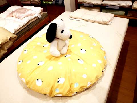 サイズオーダーまん丸ベビー敷布団、カバー付き　三重県熊野市向井ふとん店
