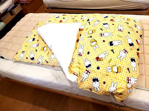 天然素材手作りベビー布団 三重県熊野市