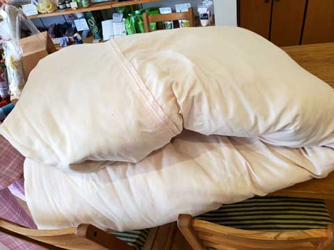 羽毛布団打ち直しリフォーム　三重県熊野市向井ふとん店