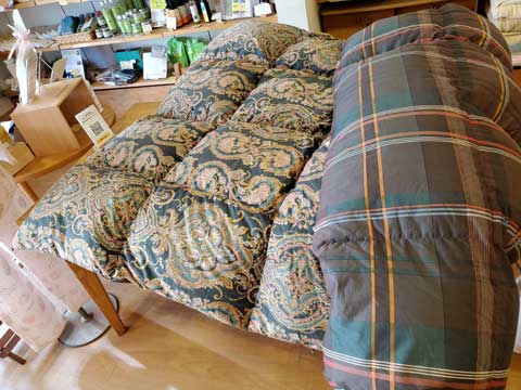 羽毛布団リフォーム仕立替え事例 三重県熊野市向井ふとん店