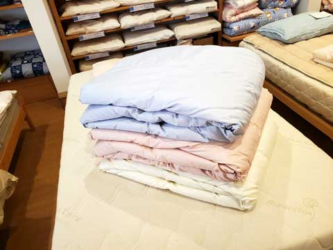 羽毛布団仕立替え納品事例　三重県熊野市向井ふとん店
