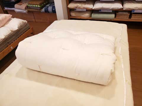 オーダーメイド天然素材手作りベビー敷布団 三重県熊野市向井ふとん店
