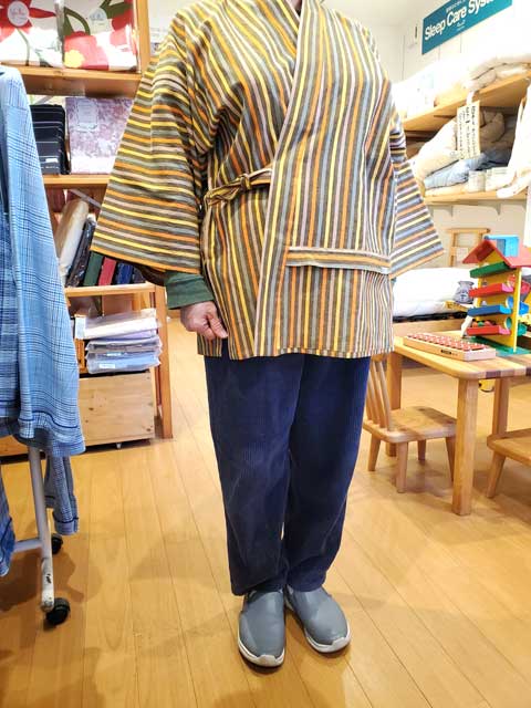 熊野古道インパウンドツアーガイドさんからのご注文、市木木綿上っ張り　向井ふとん店