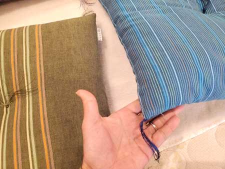 退職記念品に市木木綿手作り座布団 向井ふとん店