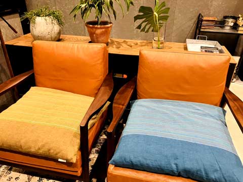 オーダーメイド市木木綿座布団カバー 三重県伝統工芸市木木綿