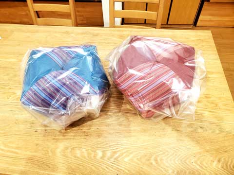 ご結婚祝いのプレゼントに市木木綿手作り座布団 三重県熊野市向井ふとん店