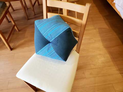 プレゼントにも最適な市木木綿手作りおじゃみ座布団 三重県熊野市向井ふとん店