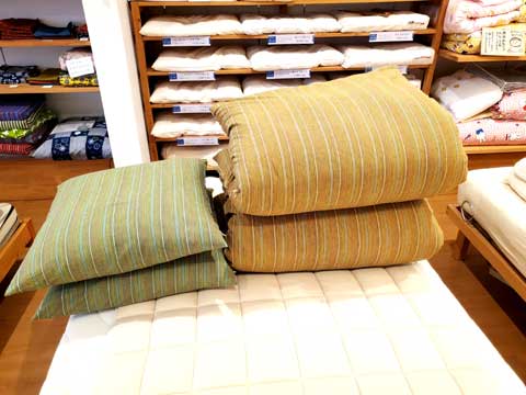 オーダーメイド三重県伝統工芸品市木木綿手作り座布団　向井ふとん店