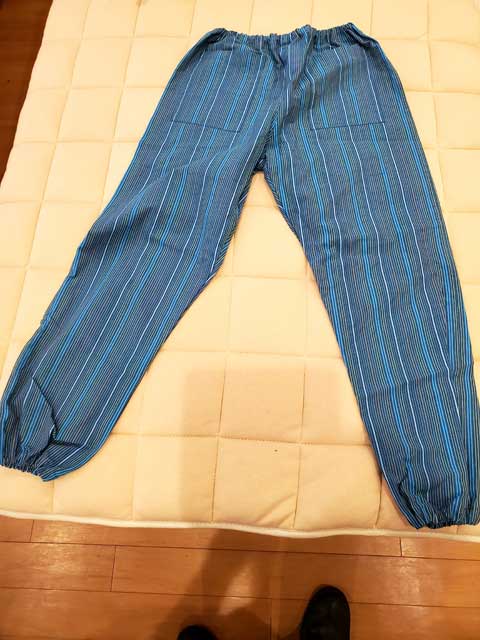 「すてきにハンドメイド６月」を見て広島県からご注文、市木木綿もんぺ　向井ふとん店