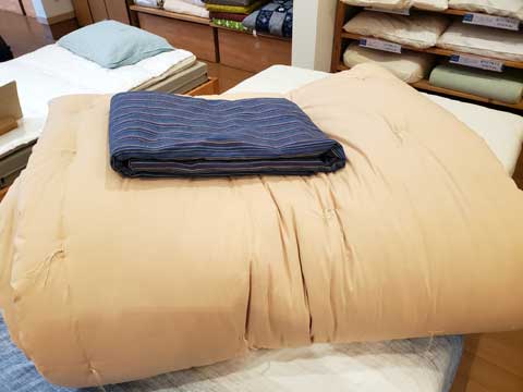 オーダーメイド市木木綿手作りこたつ布団カバータイプ 三重県熊野市向井ふとん店