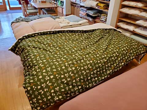 打ち直し手作りコタツ布団 三重県熊野市向井ふとん店