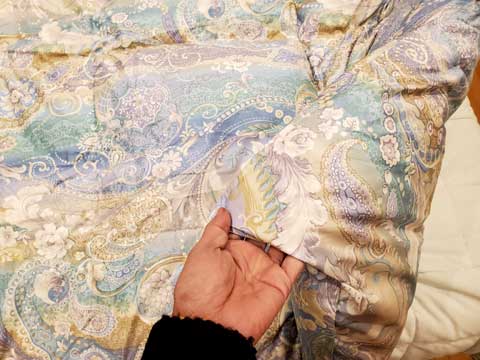 羽毛布団リフォーム事例 三重県熊野市向井ふとん店
