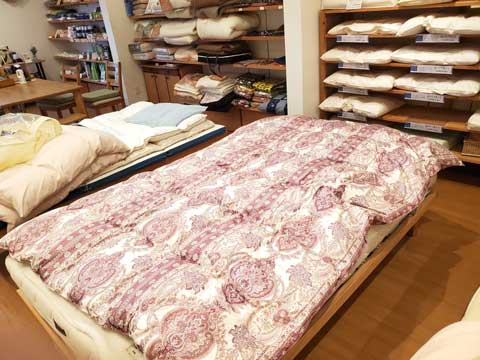 羽毛布団リフォーム事例 三重県熊野市向井ふとん店