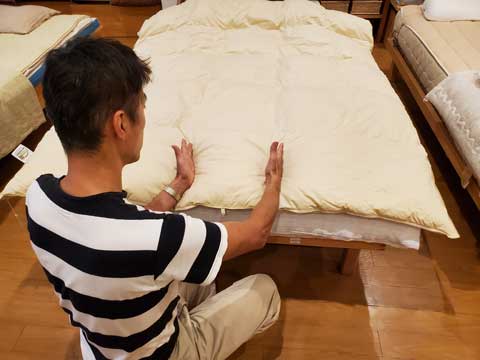 三重県熊野市 向井ふとん店 羽毛布団リフォーム
