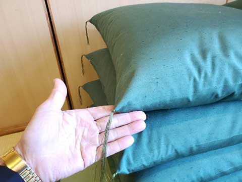 カバーが洗える手作り座布団 三重県熊野市向井ふとん店