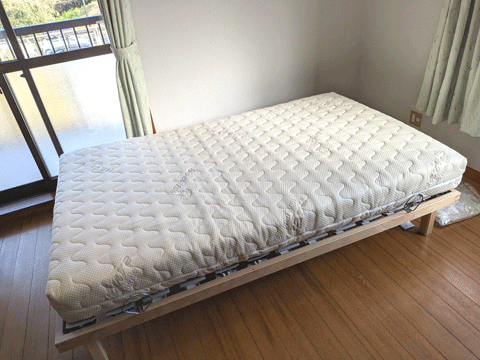 朝起きると腰が痛くないマットレス、bed三重県熊野市向井ふとん店