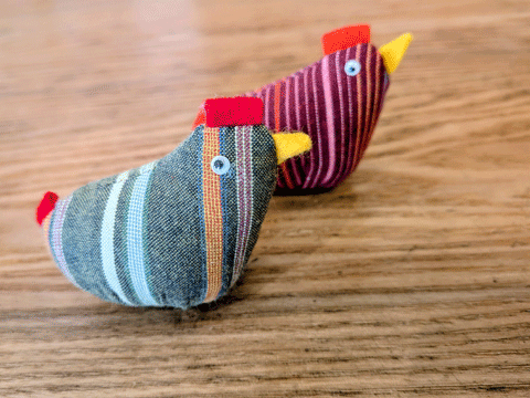 三重県伝統工芸品市木木綿の鶏 三重県熊野市向井ふとん店