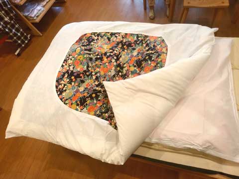 手作りベビー布団　三重県熊野市向井ふとん店　オーダーメード　寝具制作マイスター