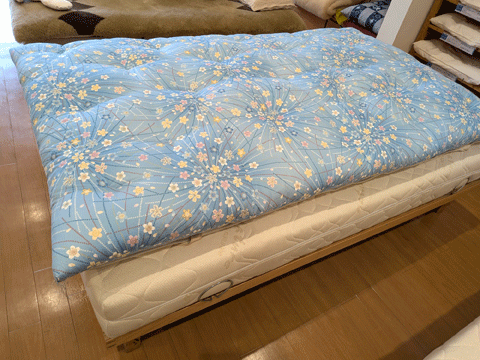 三重県尾鷲市からご注文、背中が痛いのでオーダーメイド手作り敷布団