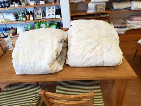 羽毛肌布団作り替えリフォーム 三重県熊野市向井ふとん店