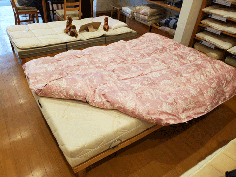 羽毛肌布団仕立替えリフォーム事例 三重県熊野市向井ふとん店