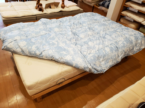 側生地が破れて羽毛が出てくる羽毛布団の仕立替え 三重県熊野市向井ふとん店