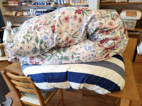 羽毛布団作り替えリフォーム 三重県熊野市向井ふとん店