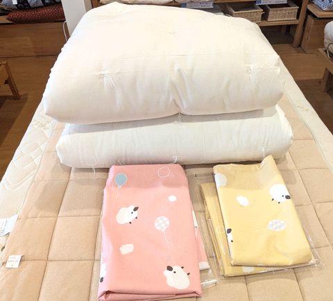 和歌山県那智勝浦からご注文、保育所お昼寝用布団　三重県熊野市向井ふとん店