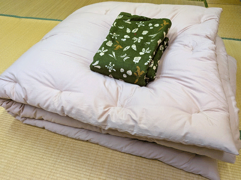 奈良県よりご注文、打ち直し手作りこたつ布団　三重県熊野市向井ふとん店