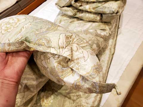 ダブル羽毛布団の作り替えリフォーム 三重県熊野市向井ふとん店