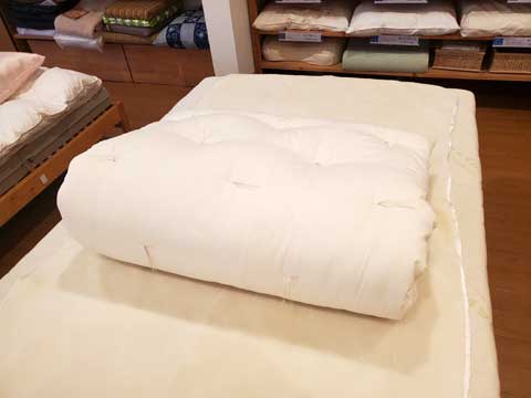 オーダーメイド天然素材手作りベビー敷布団　　三重県熊野市向井ふとん店