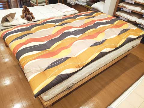 ダブルサイズ打ち直し手作り敷布団　三重県熊野市向井ふとん店