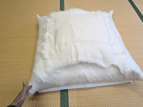 クリスマスプレゼントにオーダーメイド手作り座布団　三重県熊野市向井ふとん店