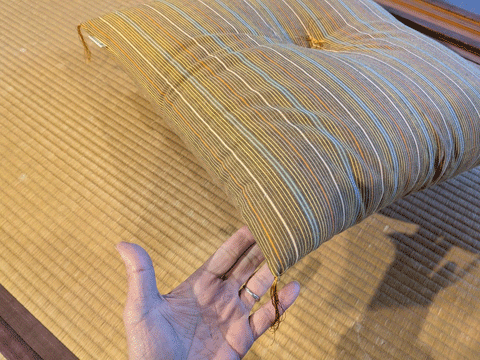 米寿お祝いオーダーメイド市木木綿手作り座布団 三重県熊野市向井ふとん店