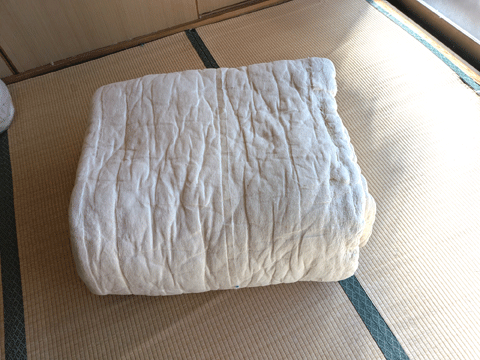 神奈川県横浜市からご注文、打ち直し掛け布団　三重県熊野市向井ふとん店